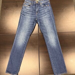 Madewell High Rise Slim Boyjean Distressed Denim Jeans Women's Size‎ 24